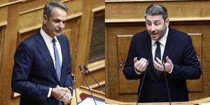Μητοστάκης και Ανδρουλάκης στη Βουλή