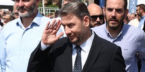 Ο Νίκος Ανδρουλάκης στη Θεσσαλονίκη