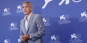 Ο Τζορτζ Κλούνεϊ στο Φεστιβάλ Κινηματογράφου της Βενετίας το 2024