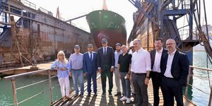α Ναυπηγεία Χαλκίδας επισκέφθηκε ο Υπουργός Ναυτιλίας και Νησιωτικής Πολιτικής, Βασίλης Κικίλιας