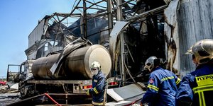 Κορινθος, έκρηξη εργοστάσιο 