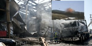 Η στιγμή της έκρηξης στο εργοστάσιο στην Κόρινθο