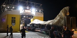 To F-16 αναχώρησε με πλοίο από τη Ζάκυνθο