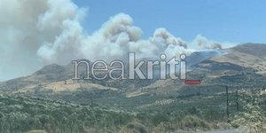 Φωτιά στο Μελιδοχώρι Ηρακλείου