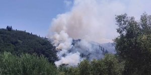Φωτιά στα Βασιλικά Αχαράβης στην Κέρκυρα