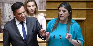 Αδωνις Γεωργιάδης και Ζωή Κωνσταντοπούλου στη Βουλή