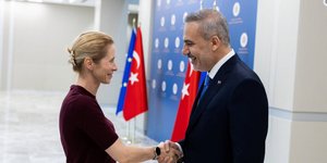 συνάντηση του υπουργού Εξωτερικών της Τουρκίας Χακάν Φιντάν με την Ύπατη Εκπρόσωπο της ΕΕ Κάγια Κάλας 