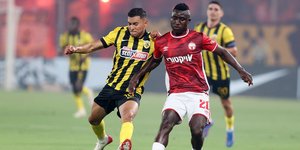 Ο Κινγκς Κάνγκουα στην αναμέτρηση της ΑΕΚ με την Χάποελ Μπερ Σεβά 