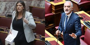 Ζωή Κωνσταντοπούλου και Μάριος Σαλμάς