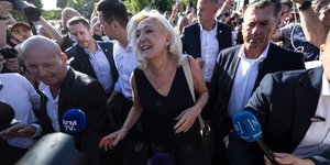 Η υποψήφια της γαλλικής Ακροδεξιάς, Μαρίν Λεπέν 