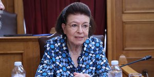 Η υπουργός Πολιτισμού, Λίνα Μενδώνη