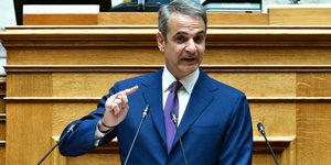 Ο Κυριάκος Μητσοτάκης στην ΚΟ της ΝΔ