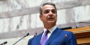 Ο πρωθυπουργός, Κυριάκος Μητσοτάκης στη Βουλή