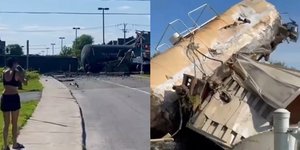 Τουλάχιστον 20 βαγόνια εμπορικού τρένου εκτροχιάστηκαν σε προάστιο του Μόντρεαλ 