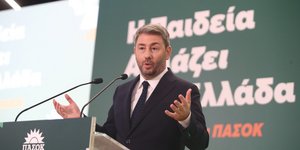 Ο πρόεδρος του ΠΑΣΟΚ, Νίκος Ανδρουλάκης