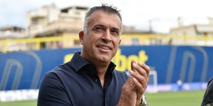 Ο τεχνικός του Παναιτωλικού, Γιάννης Αναστασίου, σε πρόσφατο ματς 