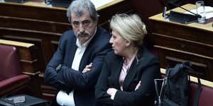 Ο Παύλος Πολάκης και η Ρένα Δούρου