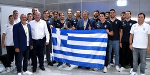 Οι θριαμβευτές της ομάδας πόλο Ανδρών