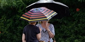 Rainfall on a summer day