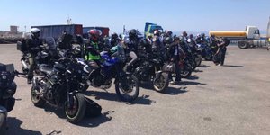 Κύπριοι μοτοσικλετιστές στο λιμάνι της Ρόδου