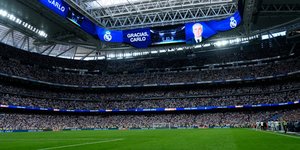 Το Σαντιάγκο Μπερναμπέου μετά τον αγώνα της ισπανικής La Liga μεταξύ της Ρεάλ Μαδρίτης και της Ρεάλ Σοσιεδάδ