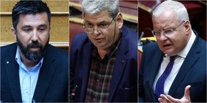 Οζγκιούρ Φερχάτ (αριστερά), Χουσεΐν Ζεϊμπέκ (κέντρο), Ιλχάν Αχμέτ (δεξιά)  