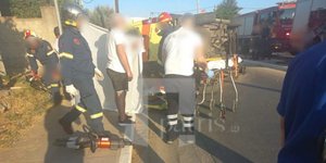 Τροχαίο με ασθενοφόρο στα Χανιά