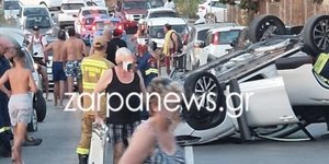 Τροχαίο στον Καλαθά Χανίων