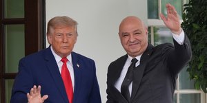 Ο πρόεδρος των ΗΠΑ, Ντόναλντ Τραμπ υποδέχτηκε στον Λευκό Οίκο τον πρόεδρο του Λιβάνου, Τζόζεφ Αούν