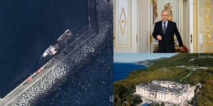 Η Ουκρανία χτύπησε πλοίο στη Μαύρη Θάλασσα λίγα μέτρα μακριά από έπαυλη του Βλαντιμίρ Πούτιν