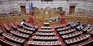 Η αίθουσα της ολομέλειας της Βουλής