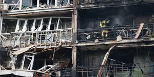 Κατεστραμμένη κατοικία στην Ζαπορίζια της Ουκρανίας, μετά από ρωσικό πλήγμα