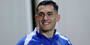 Ο Σωτήρης Αλεξανδρόπουλος με την φανέλα της εθνικής Ελλάδας