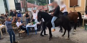 Αμφιλεγόμενο δρώμενο με άλογα σε πανηγύρι στη Λέσβο