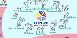 Αφίσα για αγώνες κωφών στο Ανόβερο