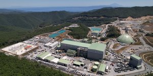 Πανοραμική φωτογραφία από το Μεταλλείο Σκουριών