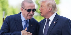 Οι πρόεδροι ΗΠΑ και Τουρκίας, Ντόναλντ Τραμπ και Ρετζέπ Ταγίπ Ερντογάν