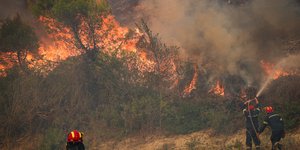 Halkidiki Wildfire Eases as 481 Evacuated by Boat and Bus, Homes and Infrastructure Destroyed