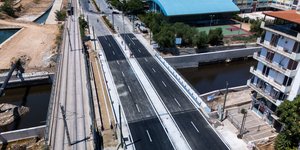 Ιλισσός: Στην κυκλοφορία δόθηκε η νέα οδική γέφυρα στη Λεωφόρο Εθνάρχου Μακαρίου