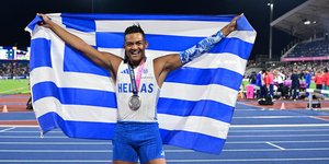 Ο Εμμανουήλ Καραλής μετά τον τελικό
