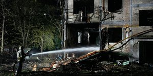 Ρωσικοί βομβαρδισμοί στο Κίεβο 