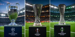 Σύνθεση με τα τρόπαια των Champions League, Europa και Conference