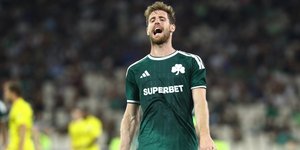Ο Γιώργος Κυριακόπουλος στην πρώτη αναμέτρηση του Παναθηναϊκού με την Χράντετς Κράλοβε