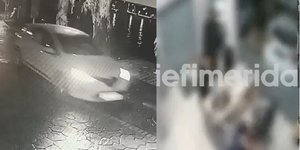 Το λευκό αυτοκίνητο που χρησιμοποίησαν οι δράστες