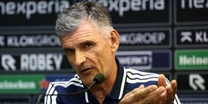 Ο Χοσέ Λουίς Μεντιλίμπαρ στην συνέντευξη Τύπου ενόψει του αγώνα Ναιμέγκεν - Ολυμπιακός