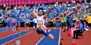 Ο Μίλτος Τεντόγλου στα προκριματικά του Ευρωπαϊκού Πρωταθλήματος Στίβου στο Μπέρμιγχαμ