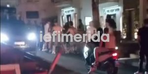 Τουρίστες πλακώθηκαν στη Μύκονο