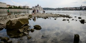 Πτώση της στάθμης του Δούναβη στην Ουγγαρία