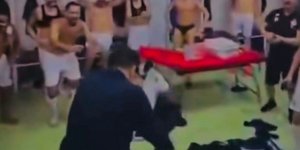Στιγμιότυπο με πρωταγωνιστή τον πρόεδρο της Ντινάμο Τιράνων στα αποδυτήρια της ομάδας 