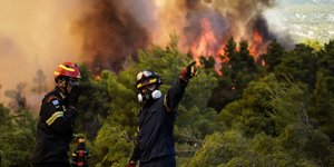 Φωτιά στην περιοχή του Aγίου Νεκταρίου μετά την επέκταση της απο το Πόρτο Γερμενό